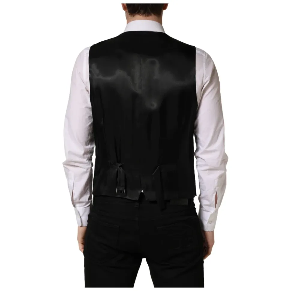 Gilet met enkele rij knopen