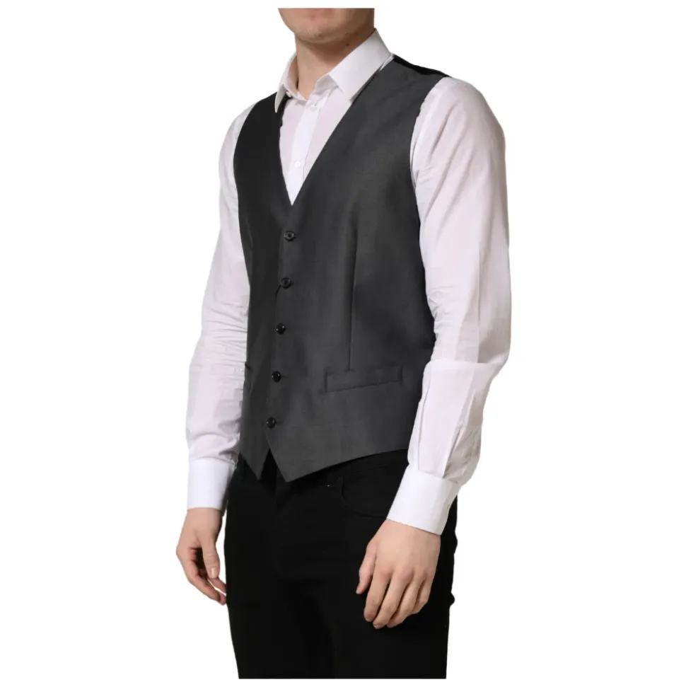 Gilet met enkele rij knopen