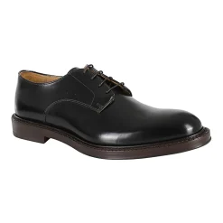 Gladde Derby Schoenen van Geborsteld Leer
