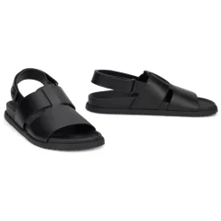 Gladde leren sandalen