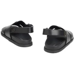 Gladde leren sandalen