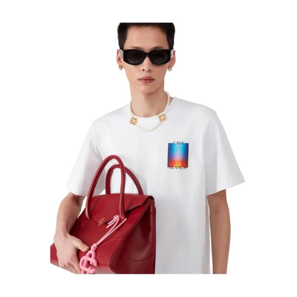 Gradient Casa Logo T-Shirt Wit