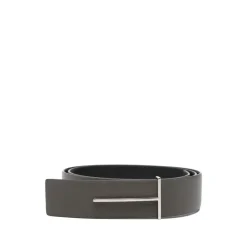 Grain Leather Slim T Reversible Belt 38 mm