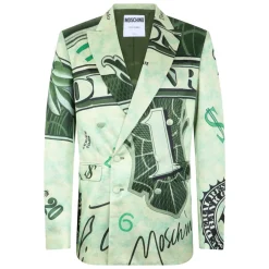 Graphic-print Double-Breasted Suit