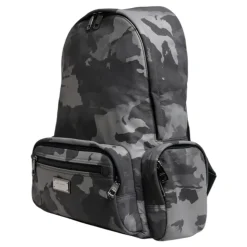 Grijze Camouflage Logo Plaque Rugzak Tas