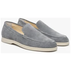 Grijze Velours Loafers