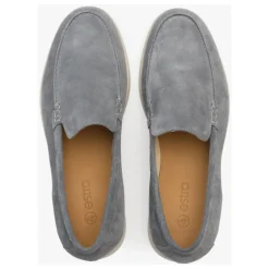 Grijze Velours Loafers