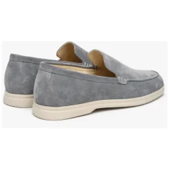 Grijze Velours Loafers