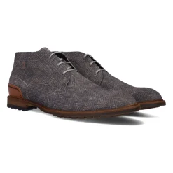 Grijze Veterschoenen SFM-50159 Crepi