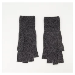 Grijze Wol Unisex Fingerloze Handschoenen
