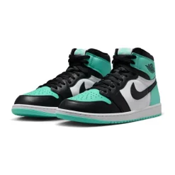 Groene Gloed Retro Hoge Sneakers