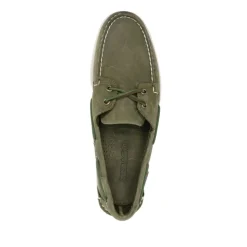 Groene Platte Mocassin Schoenen