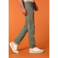 Groene extra slim fit chino broek