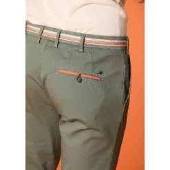 Groene extra slim fit chino broek