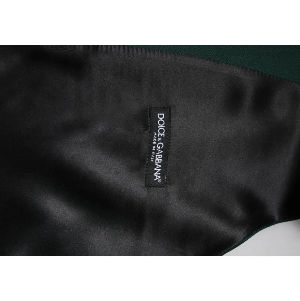 Groene Wol Formeel Jurk Vest