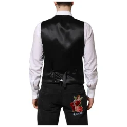 Groene Wol Formeel Jurk Vest