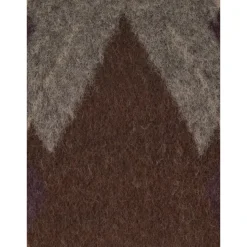Hairy Gemêleerd Argyle Trui met Ronde Hals