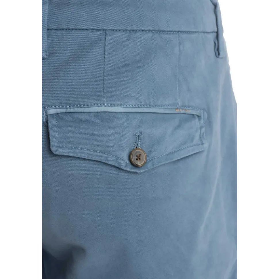 Heldere Blauwe Broek Verfijnde Stijl