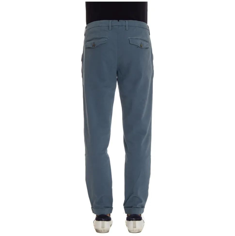 Heldere Blauwe Broek Verfijnde Stijl