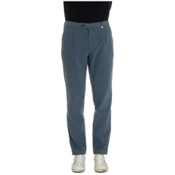 Heldere Blauwe Broek Verfijnde Stijl