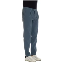 Heldere Blauwe Broek Verfijnde Stijl