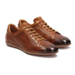 Heren suède casual schoenen met een gelaagd bovenwerk