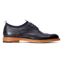 Heren marineblauwe Derby schoenen