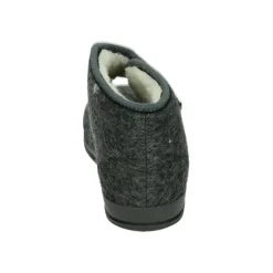 Heren Pantoffels Grijs Stof Rubberen Zool