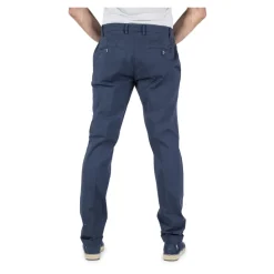 Heren Poplin Zomerbroek Blauw