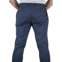 Heren Poplin Zomerbroek Blauw