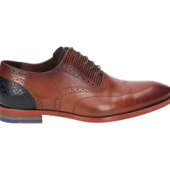 Heren Zakelijke Lage Schoenen Cognac