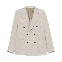 Herringbone Double-Breasted Jacket