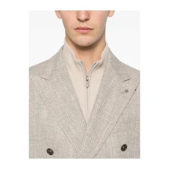 Herringbone Double-Breasted Jacket