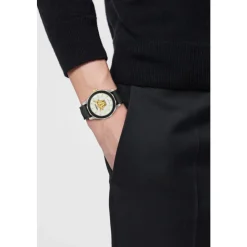 Horloge Unisex Medusa Deco Gent VE9I00124 Zilver/Zwart