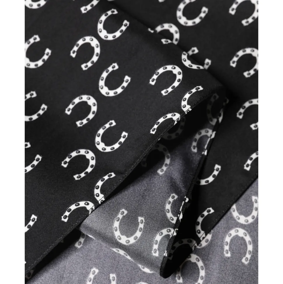 Horseshoe Silk Neck Foulard
