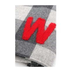 Houndstooth wollen sjaal