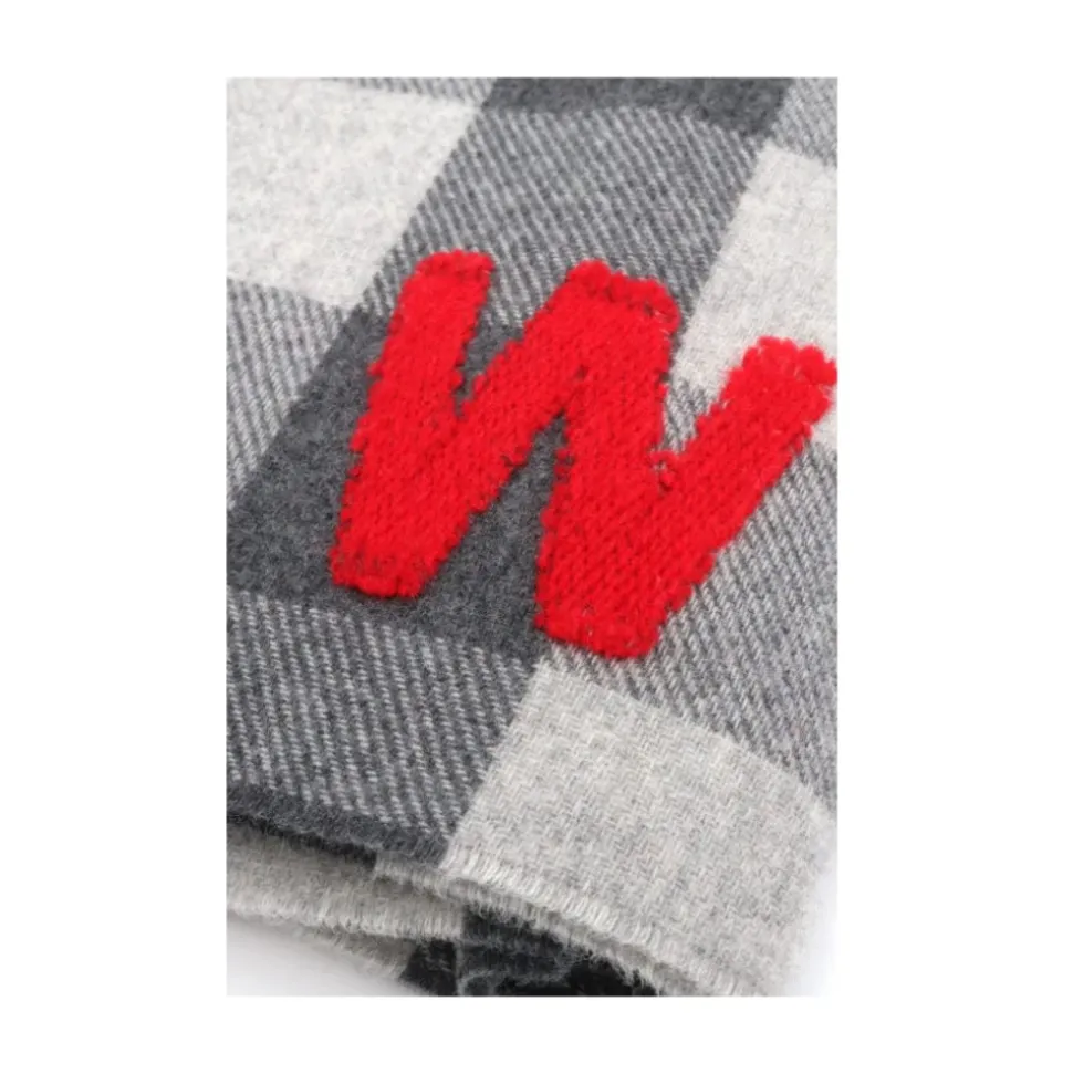 Houndstooth wollen sjaal