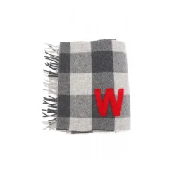 Houndstooth wollen sjaal