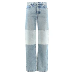 Jeans met patchwork-effect