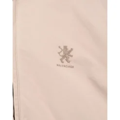 Katoenen Blend Jas met Geborduurd Logo
