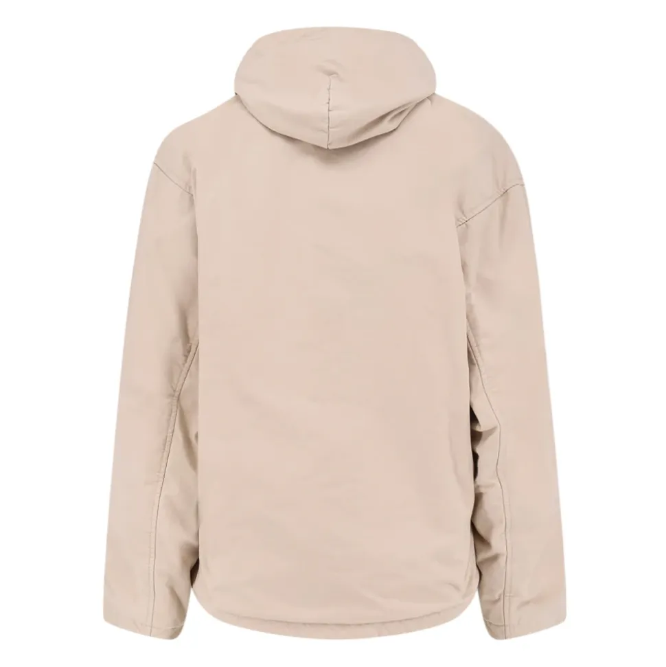 Katoenen Blend Jas met Geborduurd Logo