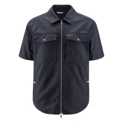 Katoenen Blend Shirt Met Rits