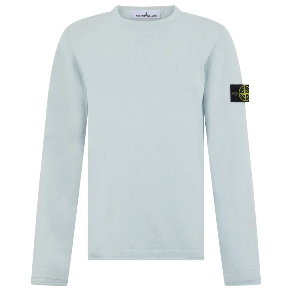 Katoenen en nylon trui met ribbels