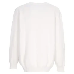 Katoenen Sweater met Ronde Hals