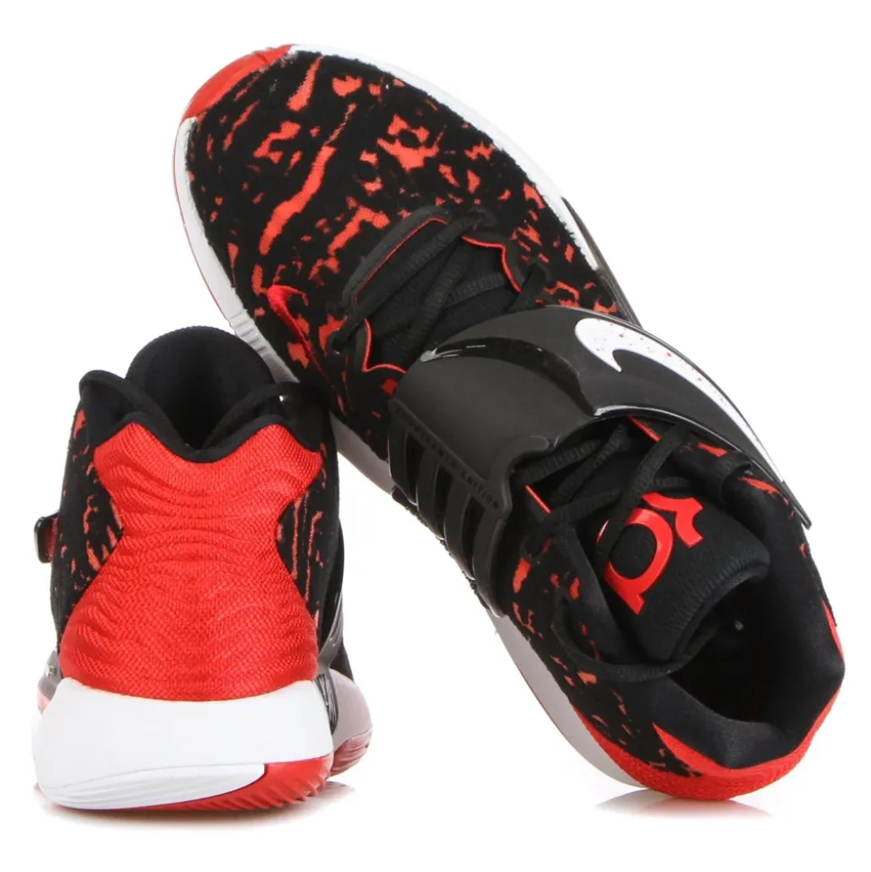 KD14 Basketbalschoen Zwart/Rood/Wit