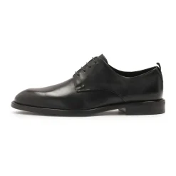 Klassieke zwarte halfschoenen voor pak