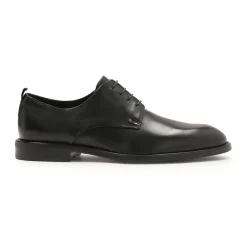 Klassieke zwarte halfschoenen voor pak
