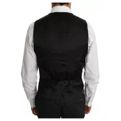 Klassieke Zwarte Wol Slim Fit Vest