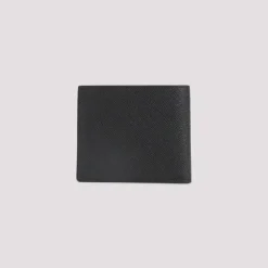 Kleine Grain Leather Bifold Portemonnee