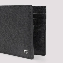 Kleine Grain Leather Bifold Portemonnee